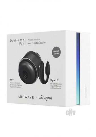 Arcwave x We-Vibe Double the Fun - Voy + Sync 2 Black