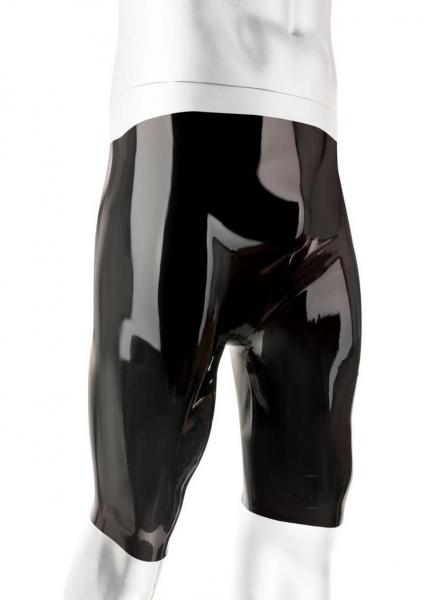 Prowler Red Latex Shorts Lg Black