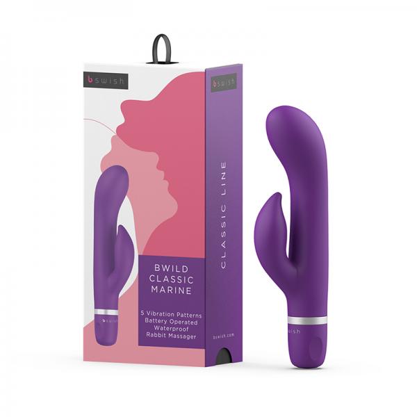 B Swish Bwild Classic Marine Vibrator Purple