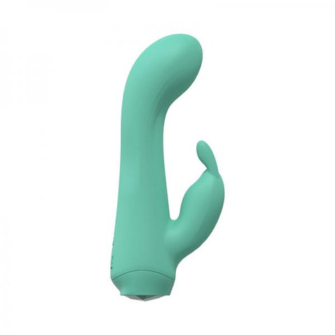 Loveline Enchanted Dual Motor 10 Speed Rabbit Silicone Rechargeable Waterproof Green