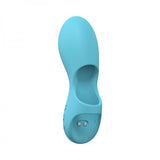 Loveline Joy 10 Speed Finger Vibe Silicone Rechargeable Waterproof Blue