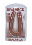 Realrock 9 In. U-shaped Double Dildo Tan