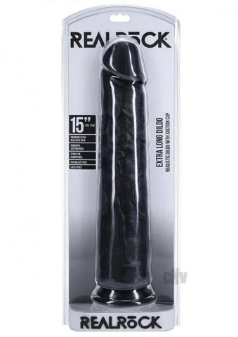 Realrock Xl Straight 15 Black