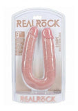 Realrock 9 In. U-shaped Double Dildo Beige