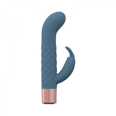 Loveline Devotion 10 Speed Mini-rabbit Silicone Rechargeable Waterproof Blue/grey