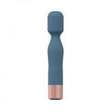 Loveline Glamour 10 Speed Mini-wand Silicone Rechargeable Waterproof Blue/grey