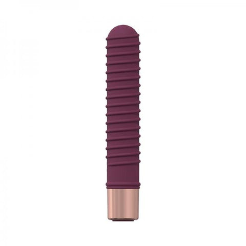 Loveline Poise 10 Speed Mini-vibe Silicone Rechargeable Waterproof Burgundy