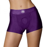 Ouch! Vibrating Strap-on Boxer Purple Xs/s