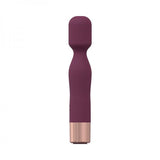 Loveline Glamour 10 Speed Mini-wand Silicone Rechargeable Waterproof Burgundy