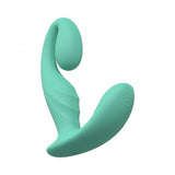 Loveline Bliss 10 Speed Dual Motor Vibe Sealed Silicone Rechargeable Submersible Green