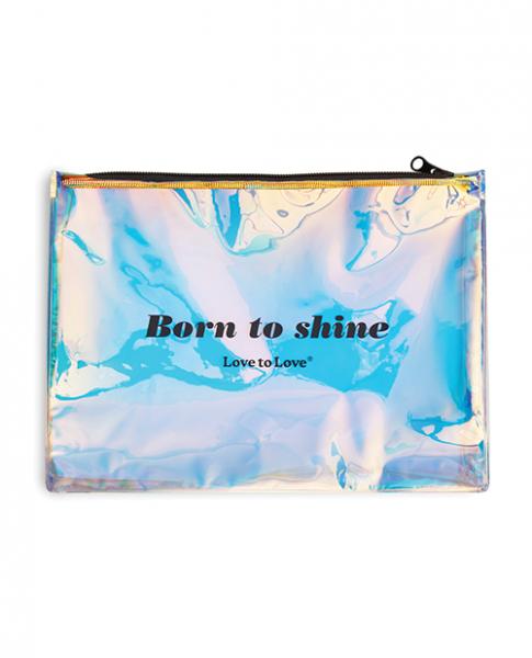 '=love To Love Born To Shine Pouch - Black Onyx