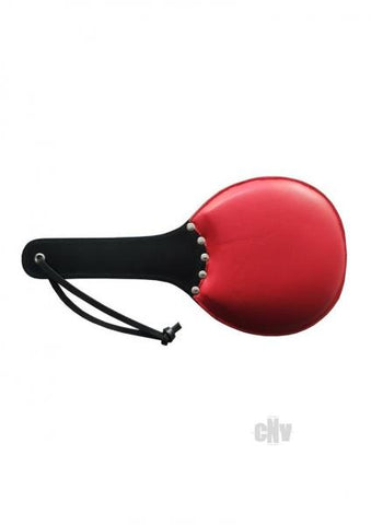 Padded Leather Ping Pong Paddle Rd/blk