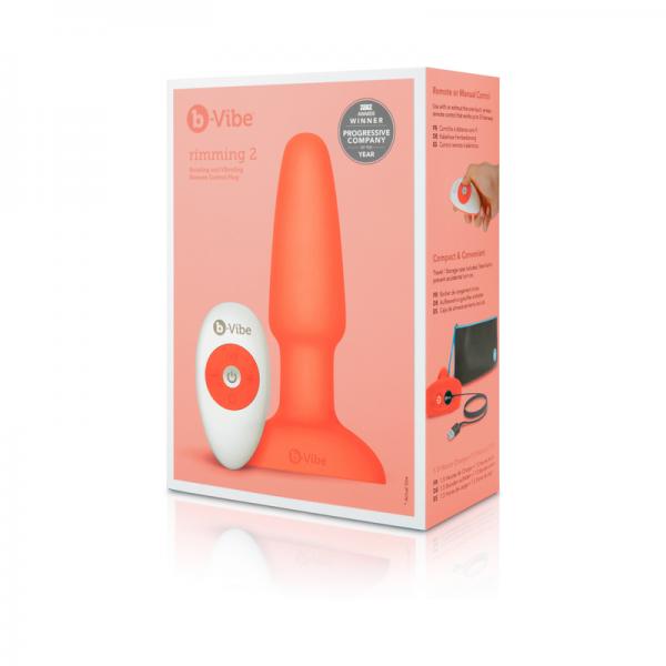 B-vibe Rimming Plug 2 Orange