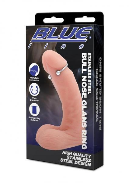 Blue Line Stainless Steel Bull Nose Glans Ring