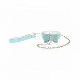 Ouch! Paris Collection Collar With Leash Blue