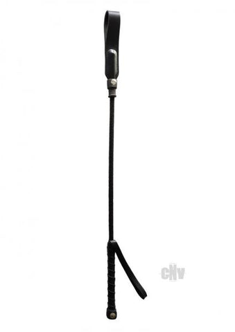 Short Riding Crop Slim Tip (20) - BLACK