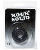 Rock Solid 2 Black Donut Ring