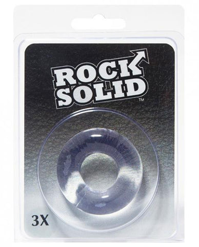 Rock Solid 3 Clear Donut Ring