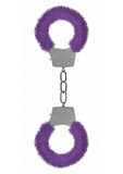 Pleasure Handcuffs Furry - Purple