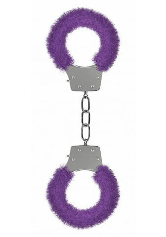 Pleasure Handcuffs Furry - Purple