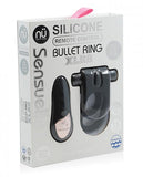 Sensuelle Silic Remote Bullet Ring Blk