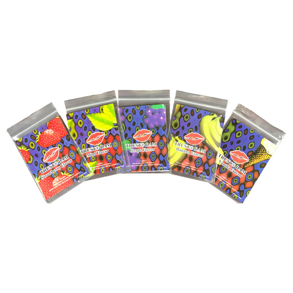 Dental Dams Assorted Flavors 5 Ct