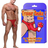 Male Power Trouser Snake Bikini Red