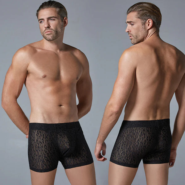 Luca Leopard Boxer-Black S/M