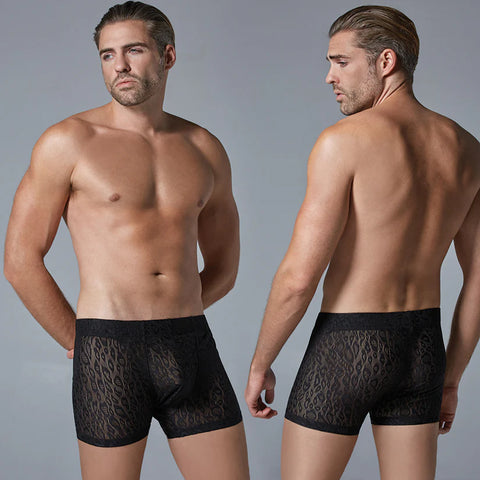 Luca Leopard Boxer-Black S/M