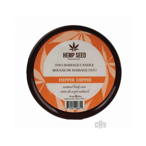 Earthly Body Summer 2024 3 In 1 Massage Candle - 6 Oz Hippie Dippie