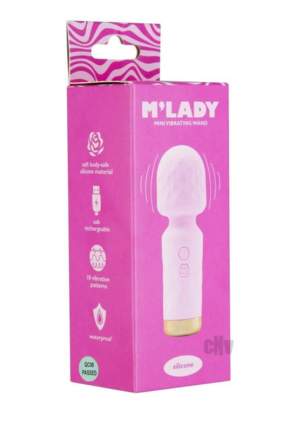 Mlady Mini Vibrating Wand Pink