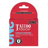 ONE Tattoo Touch Condom 3-Pack