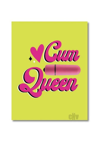 Naughtyvibe Cum Queen Greet Card