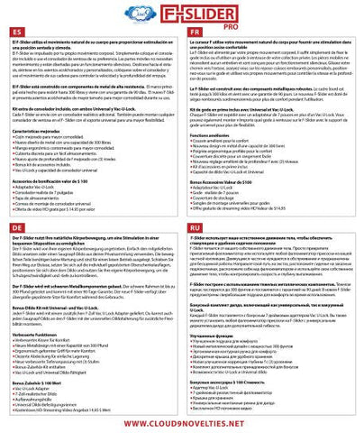 CLOUD 9 F-SLIDER PRO HEAVY DUTY SELF PLEASURING CHAIR  COLOR LIGHT DILDO