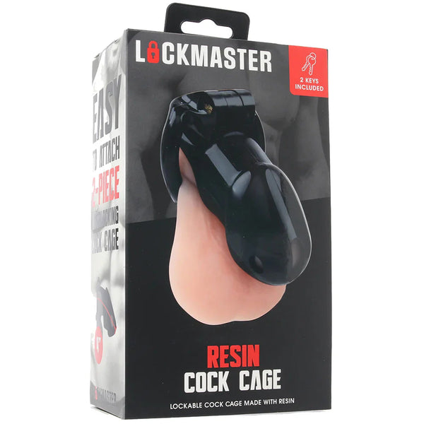 Lockmaster 4" Resin Cock Cage Black