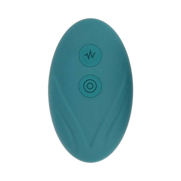 Evolved Oval Office Rechargeable Vibrating Egg Vibe With Remote Silicone Teal