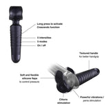 MAN WAN Man.Wand Evo 2-in-1 Frenulum Stimulator & Wand with Crescendo Black Plum