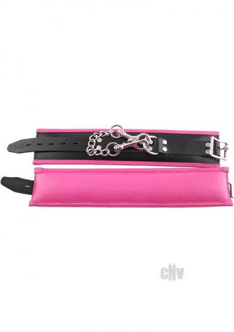 Rouge Padded Ankle Cuff Black/pink