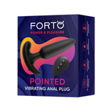 Pointed Vibrating Plug Black