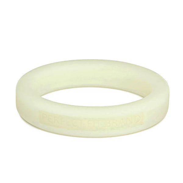 Classic 1.75 (44 mm) Silicone Med. Stretch Penis Ring Glow In The Dark