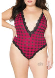 Teddy Plaid Pnk Xl