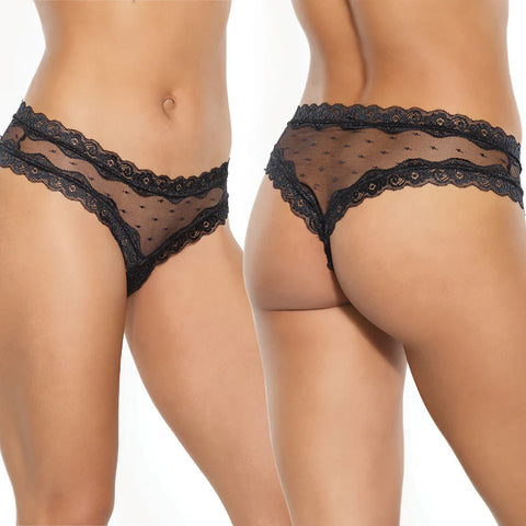 Coquette Panty-Black O/S