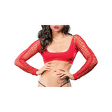 Red Crotchless  Mesh/fishnet  Legging