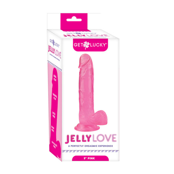 Get Lucky 9'' Jelly Dong Pink