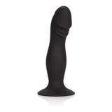 Silicone Anal Stud Black Plug