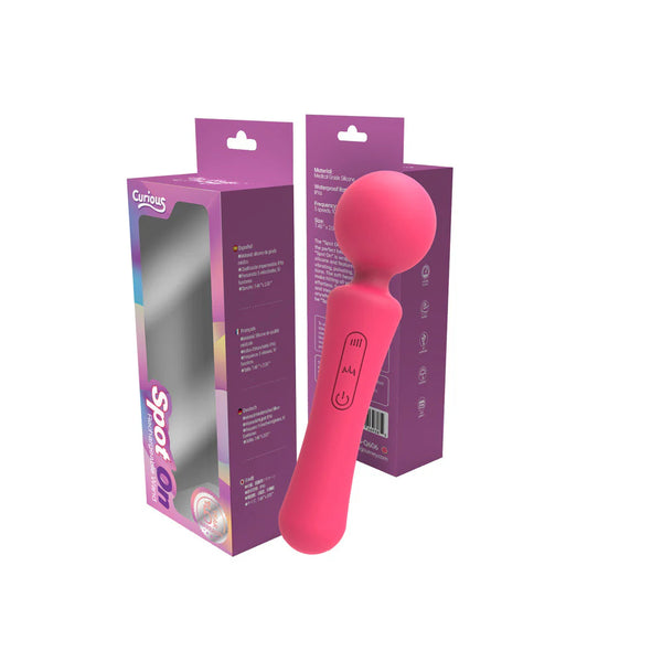 Curious Spot On Rechargeable Wand Pink