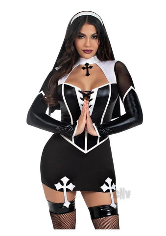 Holy Hottie Set 2pc Xs Blk/wht