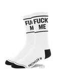 Prowler Red Fuck Me Socks White