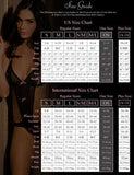 Deep V-Neck, Long Sleeves Fishnet Bodystocking Black O/S