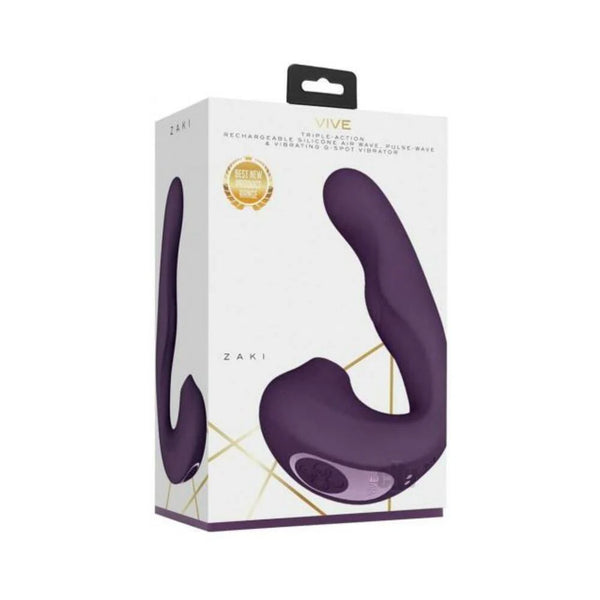 Vive Zaki Air Wave Gspot Vibe Purple